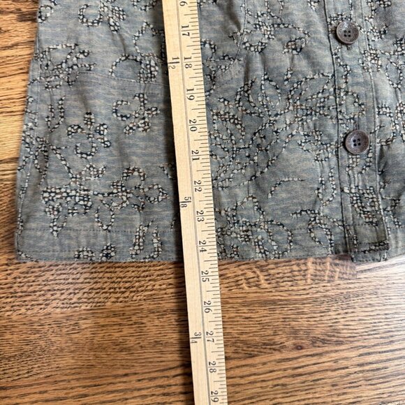 Christopher Banks‎ Womens Taupe Batik Style Button Up Jacket - Picture 12 of 13